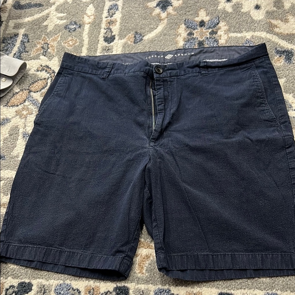 Joseph Abboud Flat Front Blue Shorts